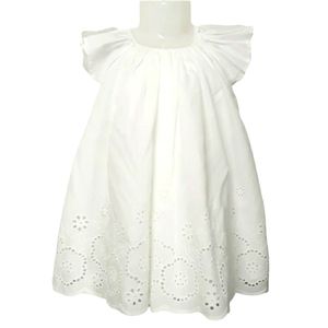 TAHARI Baby White Lace Ruffle Flowy Dress 18 Months NWT